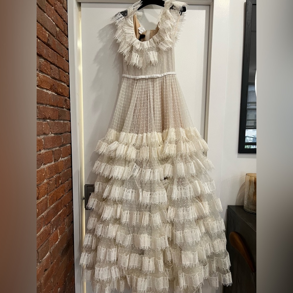 NWT Giambattista Valli ruffle tiered Dress Sz IT 40 - Picture 11 of 16